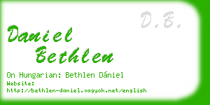 daniel bethlen business card